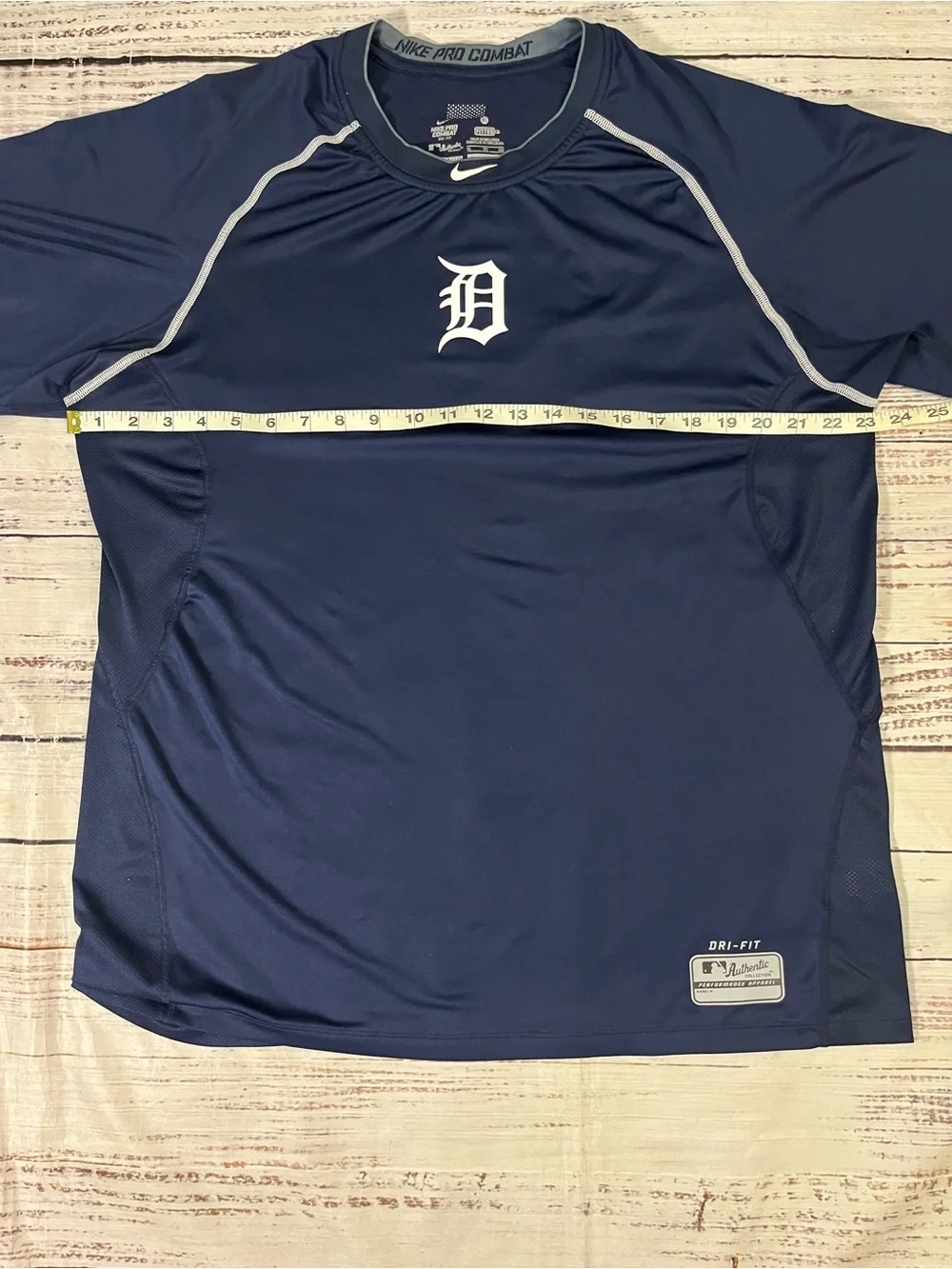 Nike Pro Combat Detroit Tigers MLB Dri-FIT athletic shirt Men’s Size XL